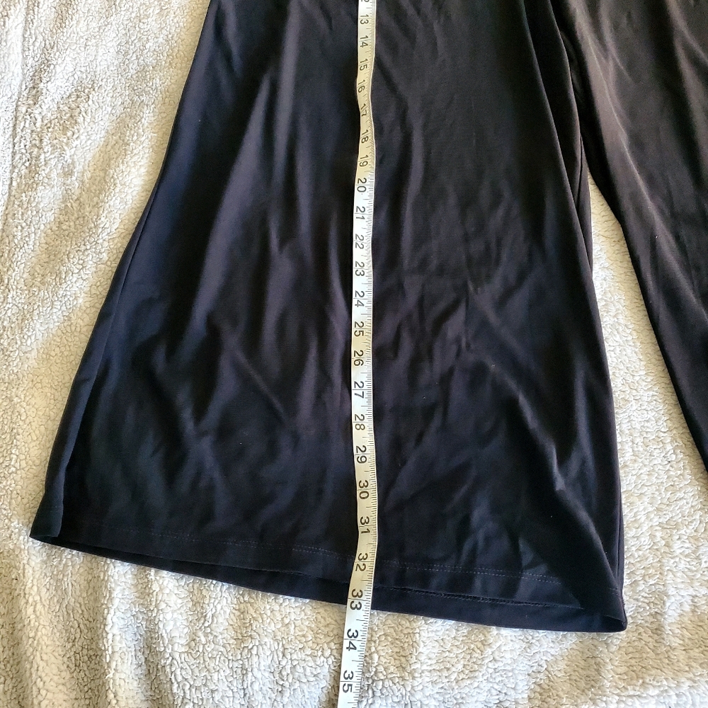 Susan Lawrence Gaucho Capris Black  Comfy Lounge Relax - Picture 3 of 5